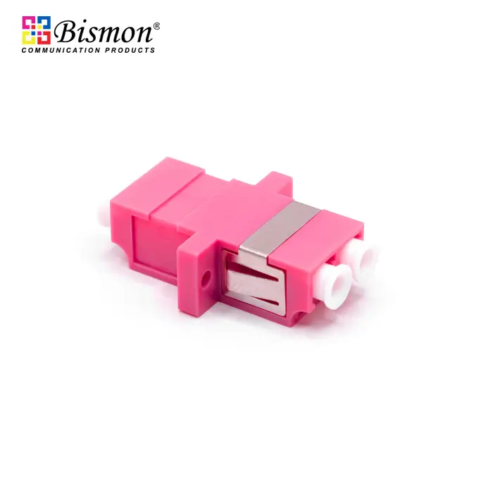 LC-Adapter Duplex Multi-mode OM4 With Flange